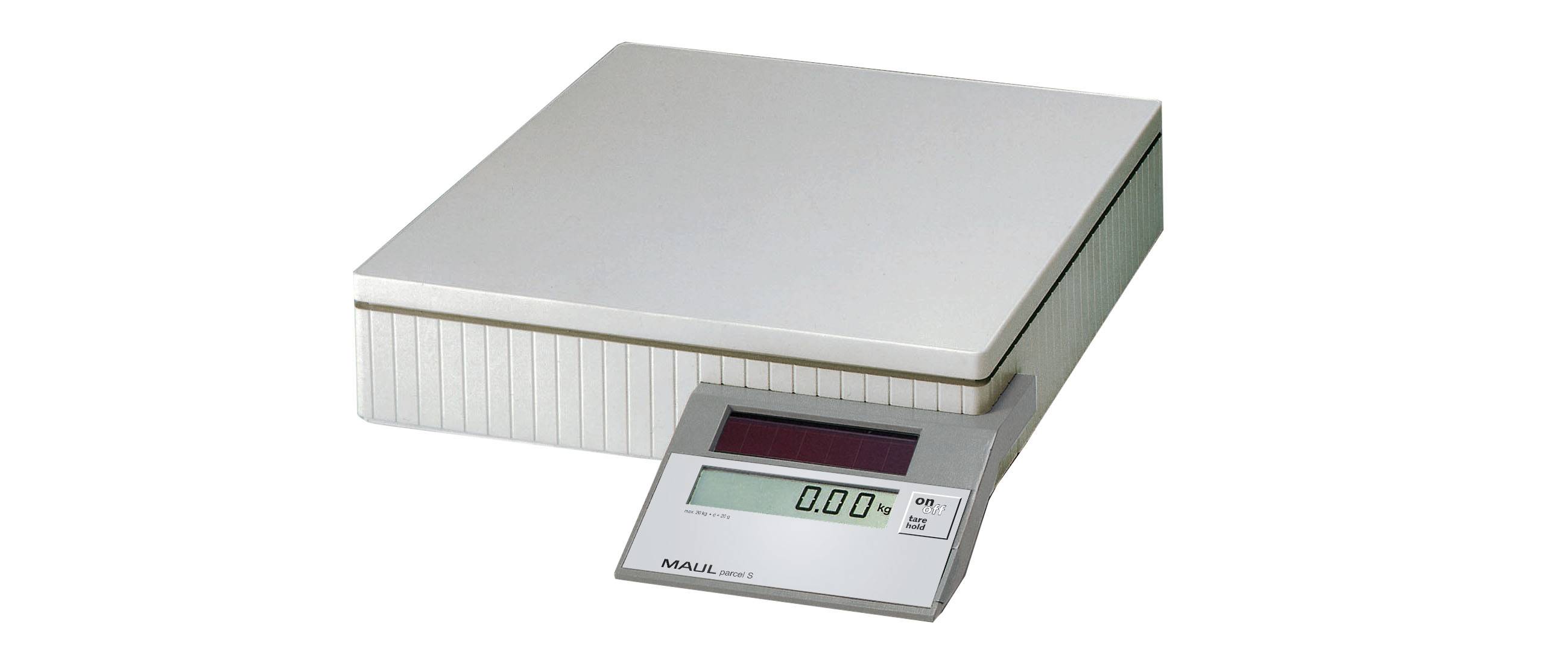 Maul MAULparcel S 50 Paketwaage 1745082 Wägebereich (max.) 50 kg Ablesbarkeit 10 g, 50 g solarbetrieben Grau
