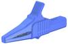 Staubli Messing 20 mm Krokodilklemme, Blau Nylon Isoliert