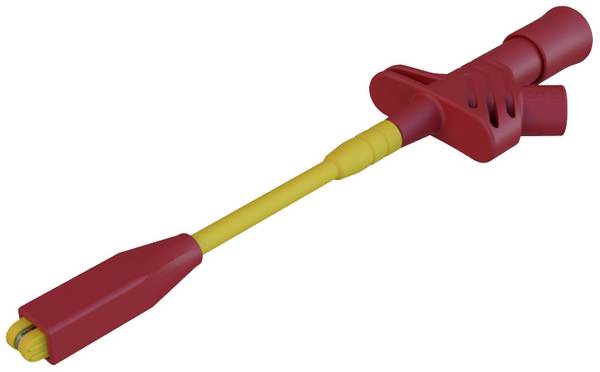 Hirschmann Test & Measurement KLEPS 2800  rt Sicherheits-Abgreifklemme Steckanschluss 4 mm CAT III 1000 V Rot