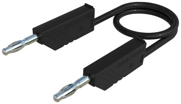 Hirschmann Test & Measurement CO MLN 25/1 Messleitung Lamellenstecker 4 mm Lamellenstecker 4 mm 25.00 cm Schwarz 1 St.