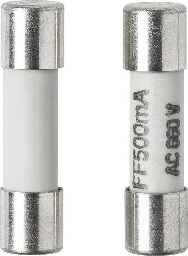 VOLTCRAFT 123421  Feinsicherung (Ø x L) 5 mm x 20 mm 500 mA 660 V Superflink -FF- Inhalt 1 St.