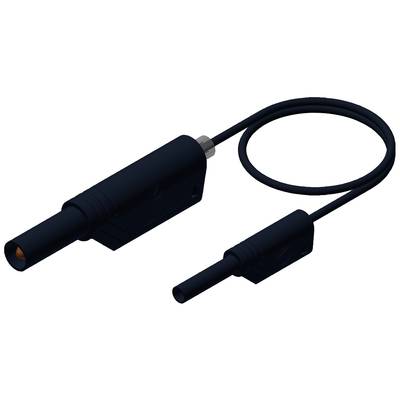 Ein schwarzes Elektrowerkzeug mit zwei verbundenen Teilen und Kabel. Geeignet für technische Anwendungen oder Reparaturen.
