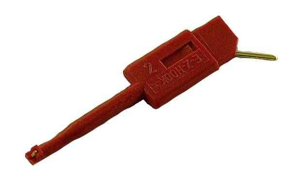 SKS Krokodilklemme Steckanschluss 0.64 mm CAT I Rot SKS Hirschmann KLEPS 064 PCH