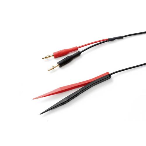 Thumbnail - SKS Hirschmann TW 120 BAN Messleitung Lamellenstecker 4 mm Prüfspitze 1.20 m Schwarz, Rot 1 St.