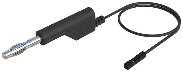 Hirschmann Test & Measurement MAL 4-0.64/100-0.25 Messleitung Lamellenstecker 4 mm Buchse 0.64 mm 1.00 m Schwarz 1 St.