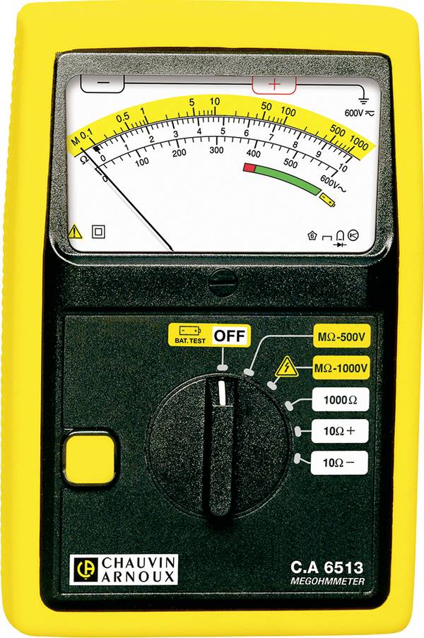 Chauvin Arnoux C.A 6513 Isolationsmessgerät 500 V, 1000 V 1 GΩ