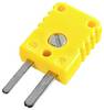 B + B Thermo-Technik 0220 0001 Miniaturstecker Typ K, gelb Gelb Inhalt: 1 St.