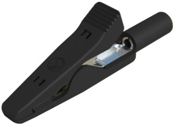 Hirschmann Test & Measurement MA 1  sw Krokodilklemme Steckanschluss 2 mm Ohne Messkategorie Schwarz