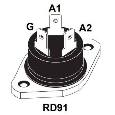 STMicroelectronics BTA40-600B Thyristor (SCR) - TRIAC RD91 40 A 600 V-0