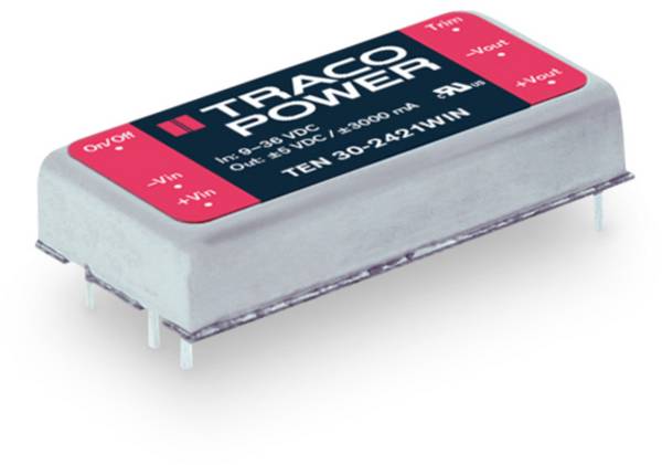 TracoPower TEN 30-2411WIN DC/DC-Wandler, Print 24 V/DC 5.1 V/DC 6 A 30 W Anzahl Ausgänge: 1 x Inhalt 1 St.
