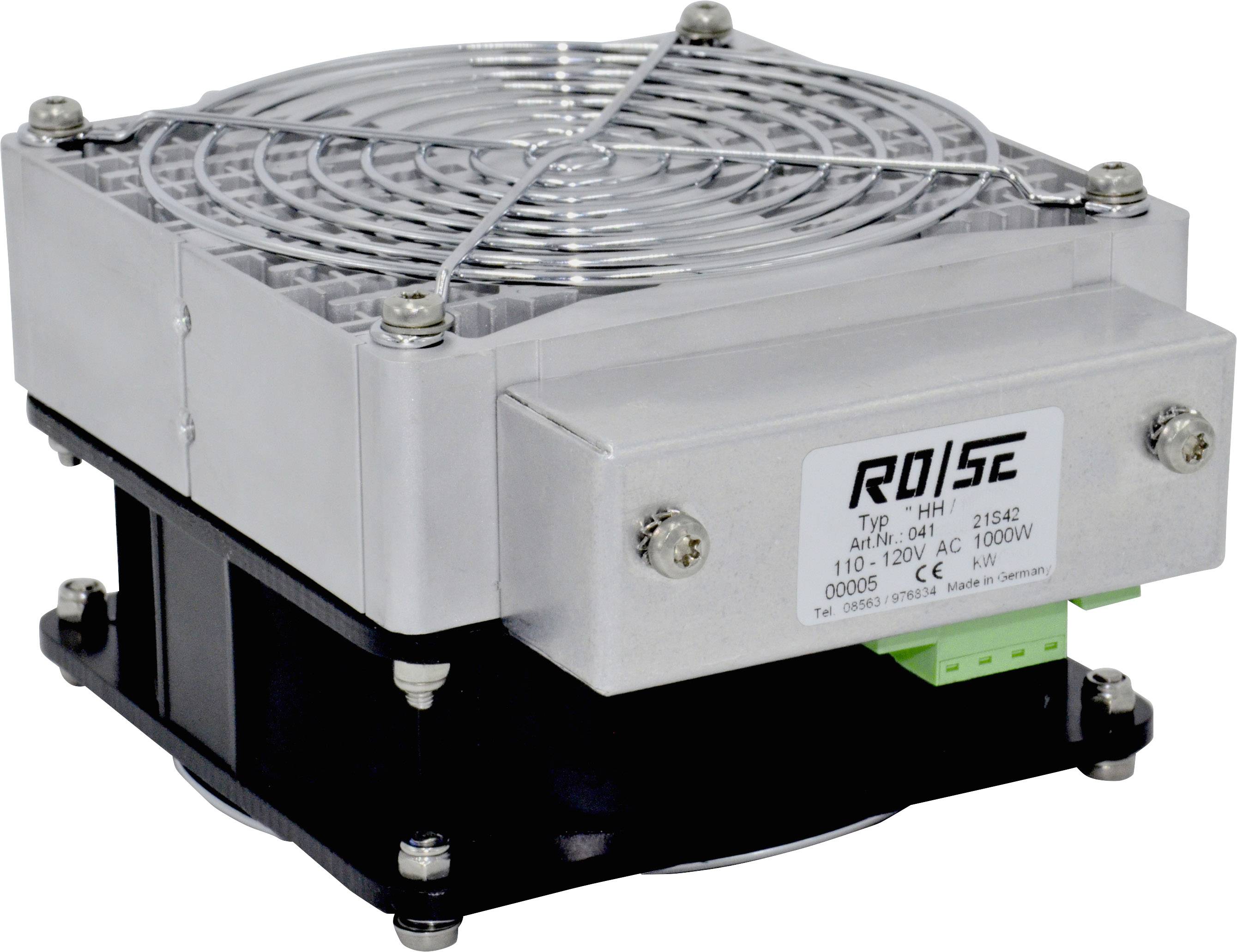 Rose LM Verwarmingsventilator voor schakelkast HHS630 220 - 240 V/AC 630 W (l x b x h) 150 x 125 x 80 mm (Zonder houder) 1 stuk(s) afbeelding