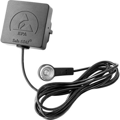 BJZ C-192 098 ESD-Erdungsstecker inkl. Erdungskabel 1.50 m Druckknopf 10.3 mm