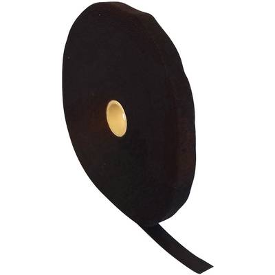 Eine große, schwarze Rolle Isolierband mit herausragendem Bandabschnitt, bereit für die Nutzung in Elektroinstallationen.