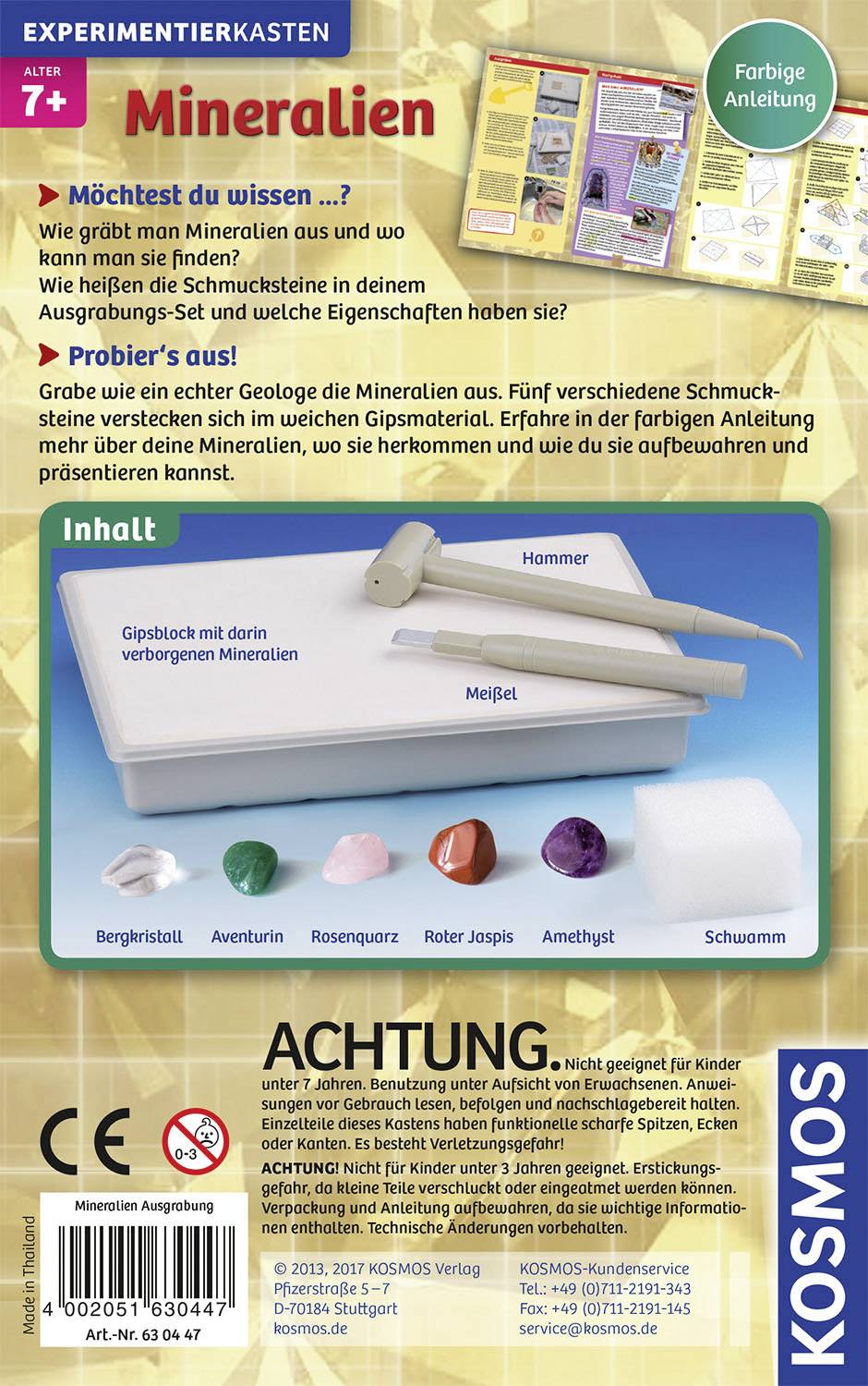 Kosmos Ausgrabungs-Set Mineralien Kinder über 7 Jahre-1