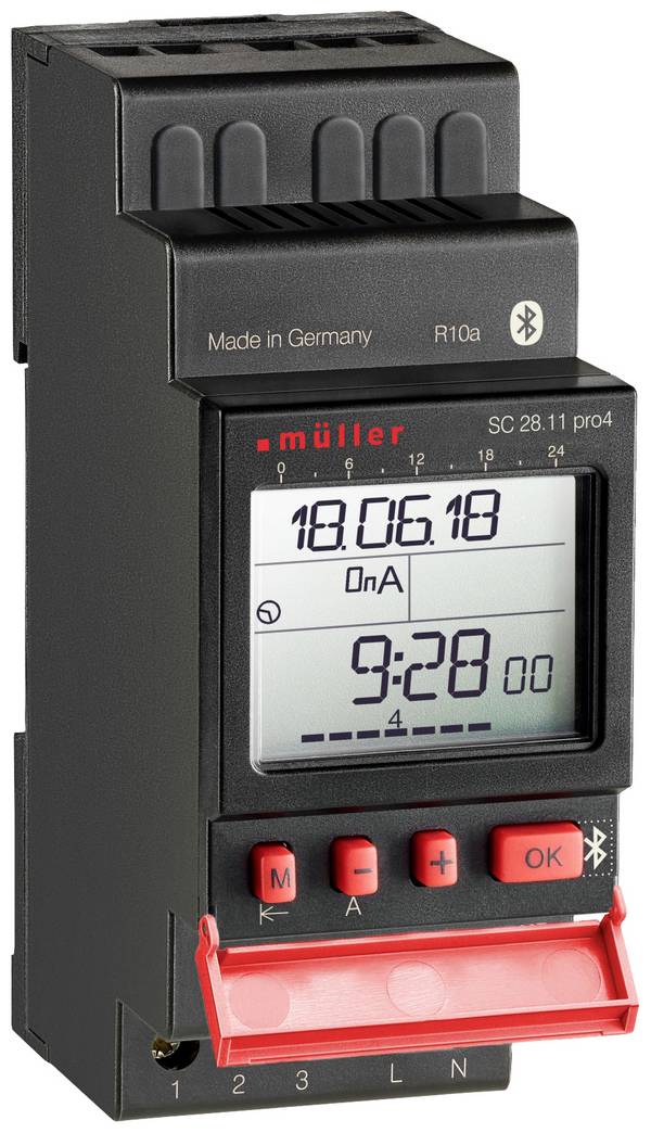 Müller SC 28.11 pro4 230V 50-60Hz Hutschienen-Zeitschaltuhr digital 230 V 4000 W