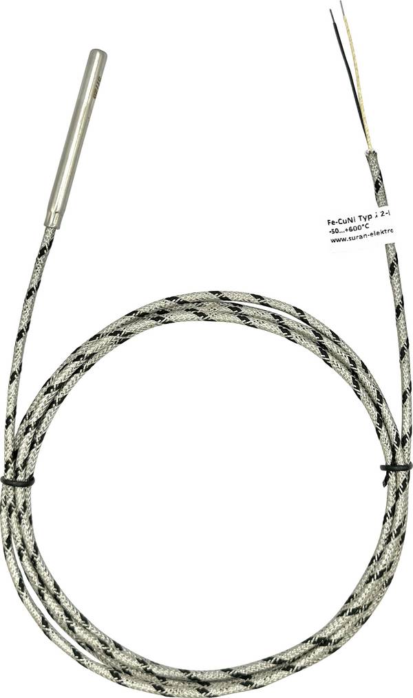 Enda Thermoelement K1-TC-J-6x60-2M-600°C  Fühler-Typ J Messbereich Temperatur-50 bis 600 °C  Kabellänge (Details) 2 m Fühlerbreite 6 mm