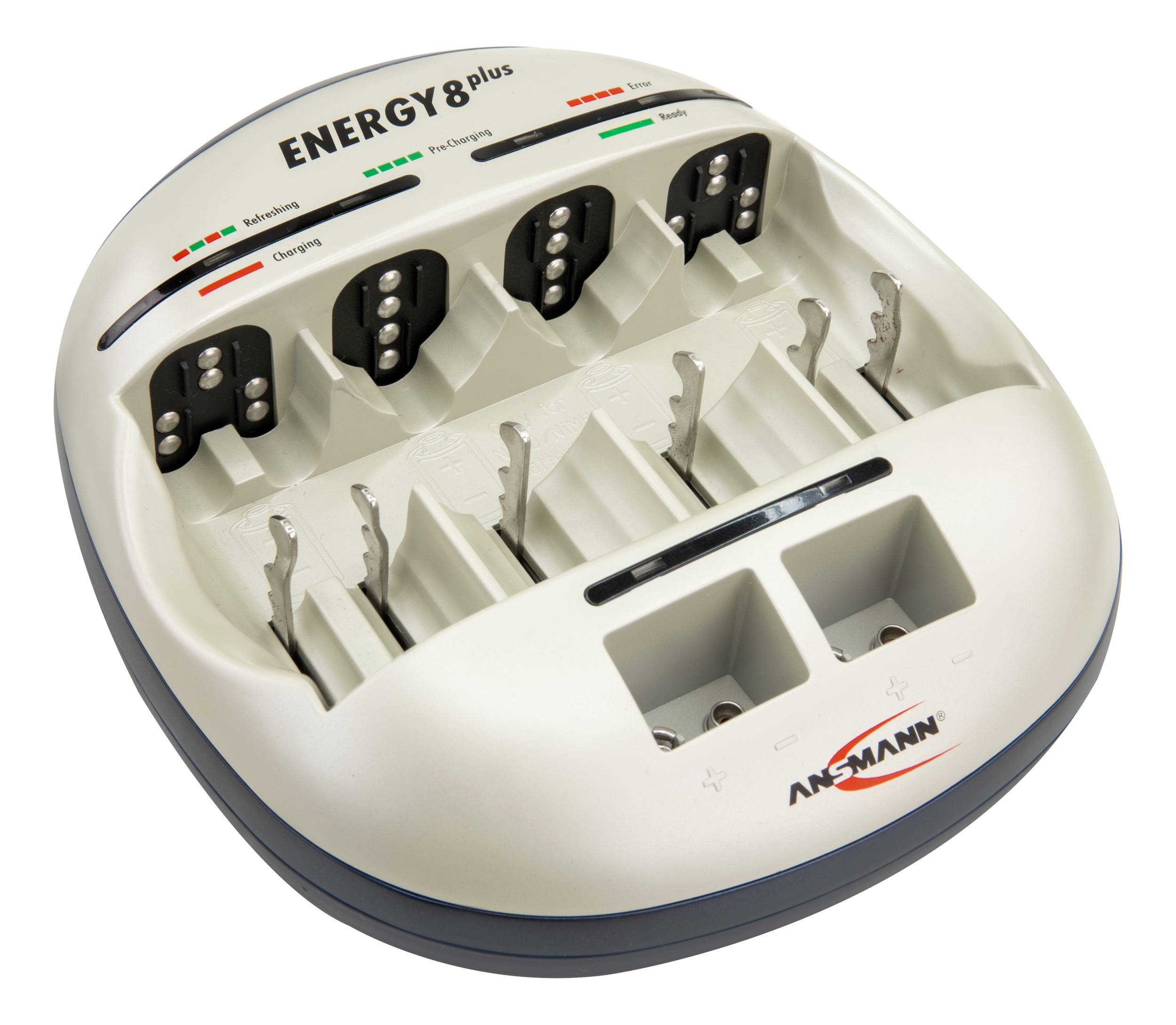 Ansmann Energy 8 plus Rundzellen Ladegerät NiCd, NiMH Micro Ansmann Powerline 8 Rundzellen Ladegerät NiCd, NiMH Micro