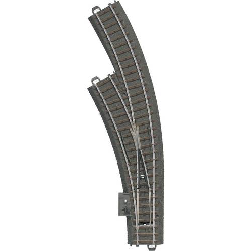 H0 Märklin C-Gleis (mit Bettung) 24671 Bogenweiche, links 1 St.