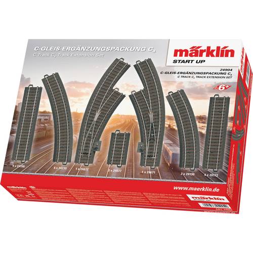 H0 Märklin C-Gleis (mit Bettung) 24904 Ergänzungs-Set C4