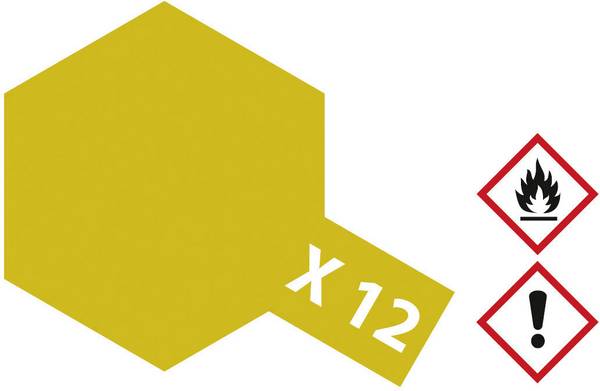 Tamiya Acrylfarbe Blattgold (glänzend) X-12 Glasbehälter 23 ml