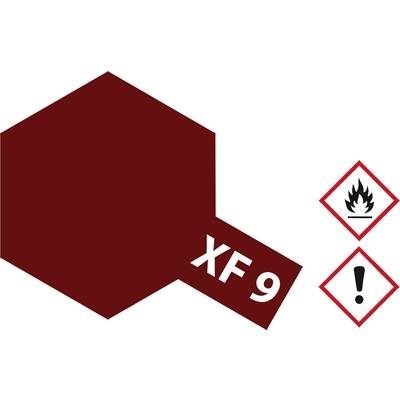 Tamiya Acrylfarbe Rumpf-Rot (matt) XF-9 Glasbehälter 23 ml