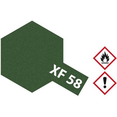 Tamiya Acrylfarbe Olivgrün (matt) XF-58 Glasbehälter 23 ml