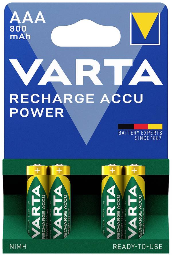 Varta Akkus »RECHARGE ACCU Power« Micro / AAA / HR03