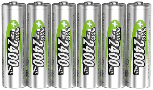 Ansmann 1322-0000-510 Mignon (AA)-Akku NiMH 2400 mAh 1.2 V 6 St.
