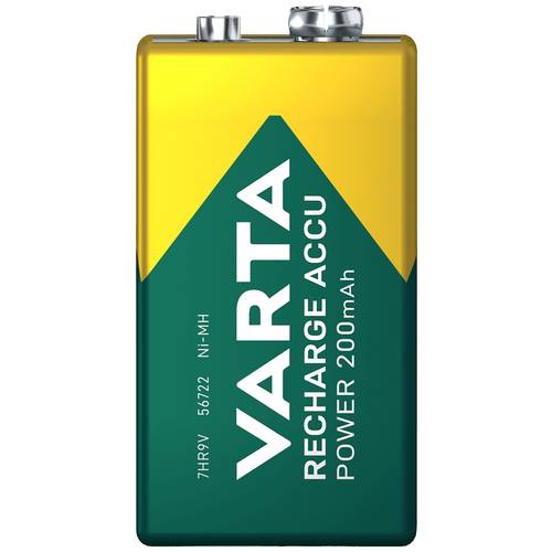 Thumbnail - Varta RECH.AC.Power 9V200mAh BLI1 9 V Block-Akku NiMH 200 mAh 8.4 V 1 St.
