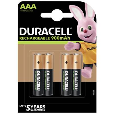 Duracell StayCharged HR03 Micro (AAA)-Akku NiMH 900 mAh 1.2 V 4 St.