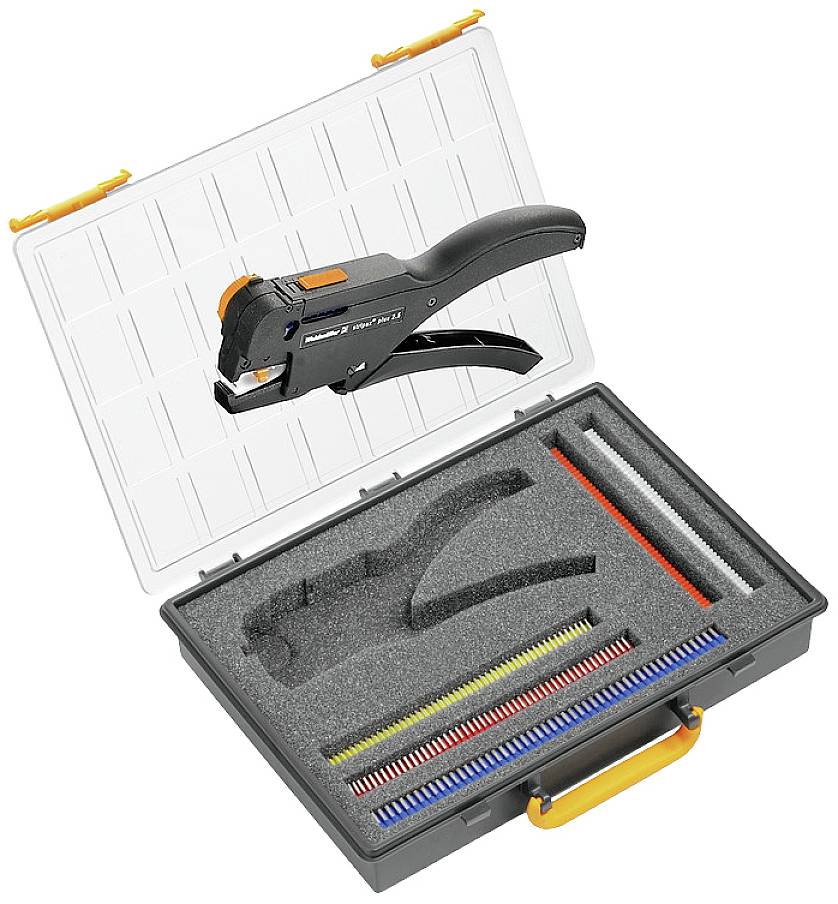 Weidm&uuml;ller CRIMP-SET STRIPAX PLUS T 9028790000 Krimptangset Adereindhulzen 0.5 tot 2.5 mm&sup2; Incl. krimp-assortiment met koffer
