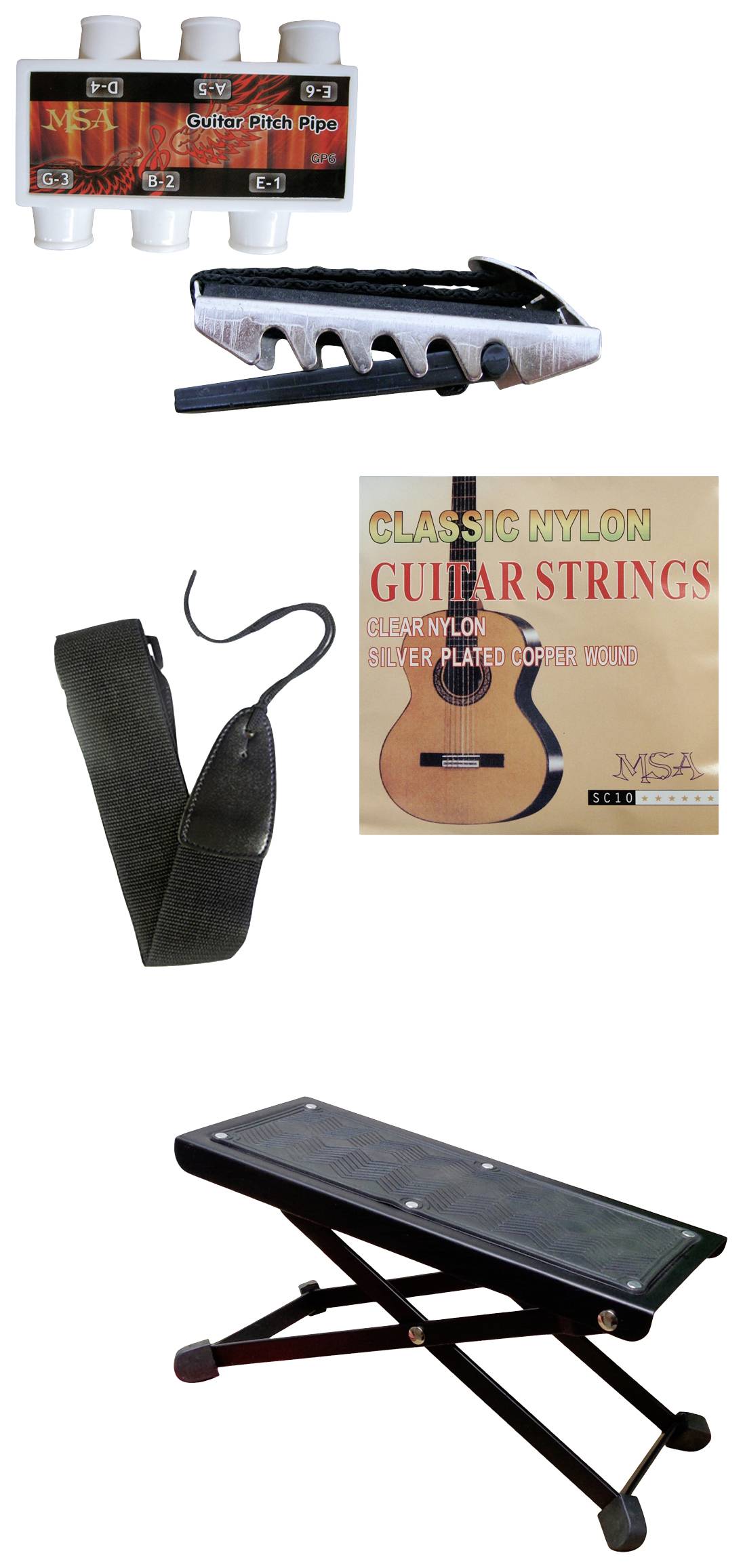 MSA Musikinstrumente C25 Konzertgitarren-Set 4/4 Sunburst inkl. Tasche-2