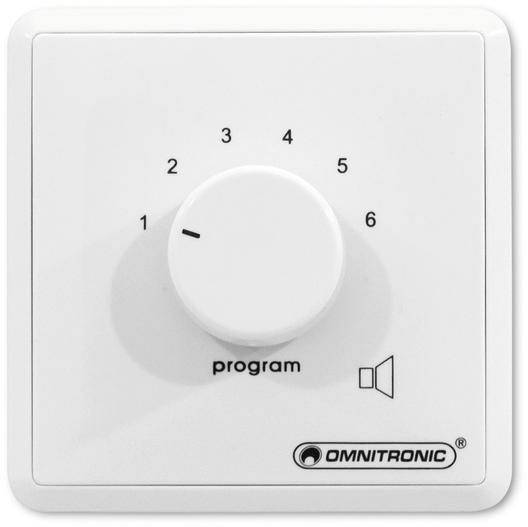 Omnitronic ELA-Programmwähler mono weiß 80711071 - Mono