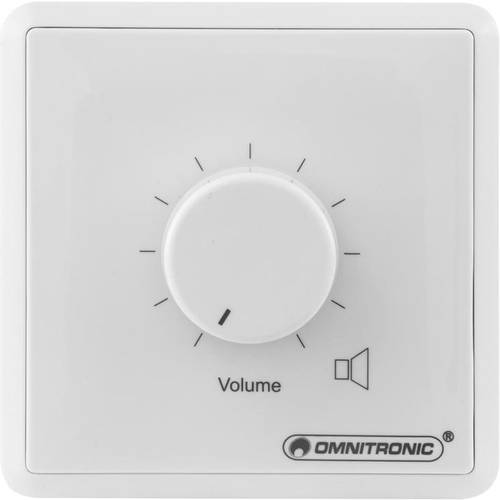 Omnitronic 80711007 Einbau ELA-Lautstärkeregler mono Weiß