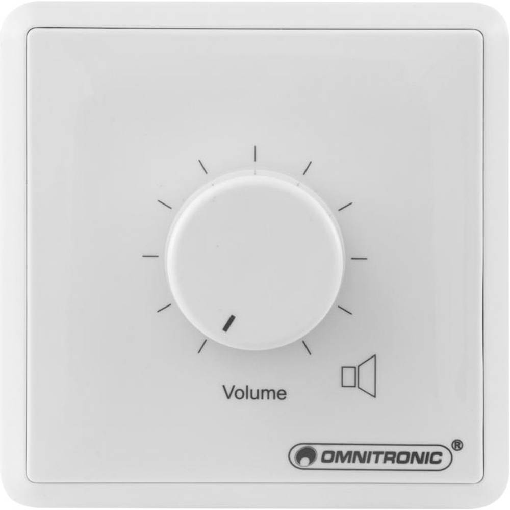 OMNITRONIC PA Volume Controller 120 W mono white