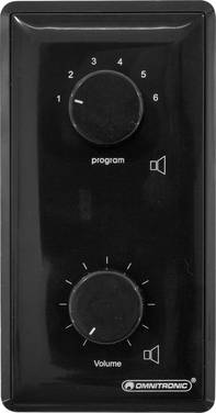 Omnitronic 80711090 Einbau ELA-Programmwähler Schwarz