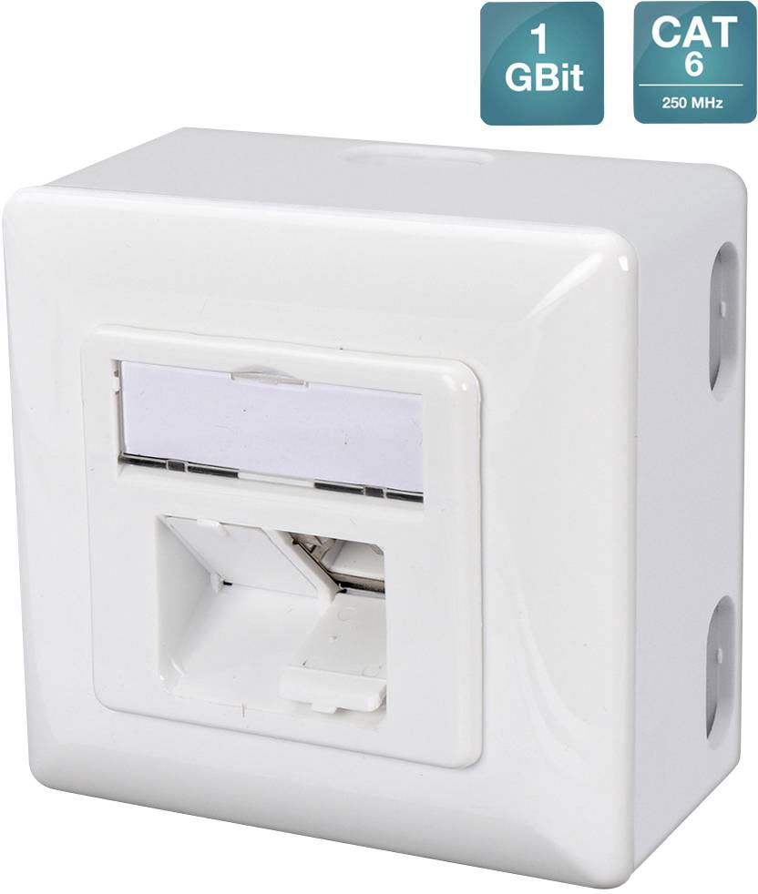 Symbolbild für Digitus Netzwerkdose Aufputz CAT 6 Mehrfarbig