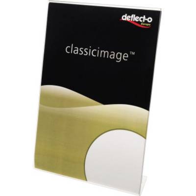 Deflecto 47401 Classic Image® Tischaufsteller L-Form Verwendung für Papierformat: DIN A4 Transparent  1 St.