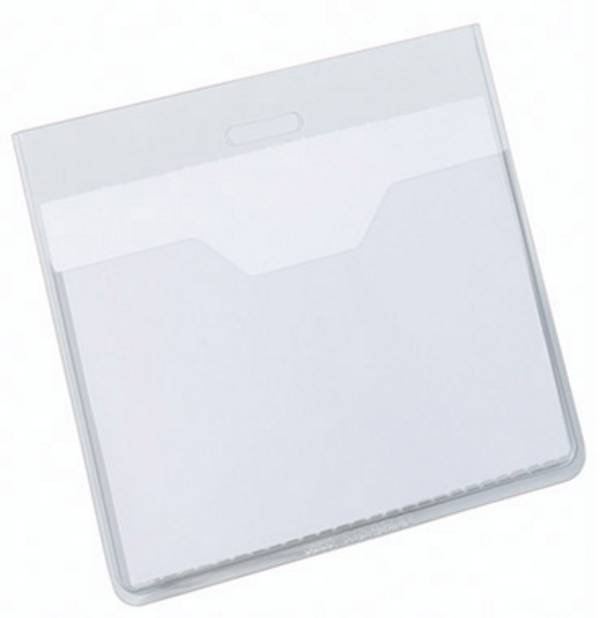 Namenschild 90x60mm transparent 20 St./Pack