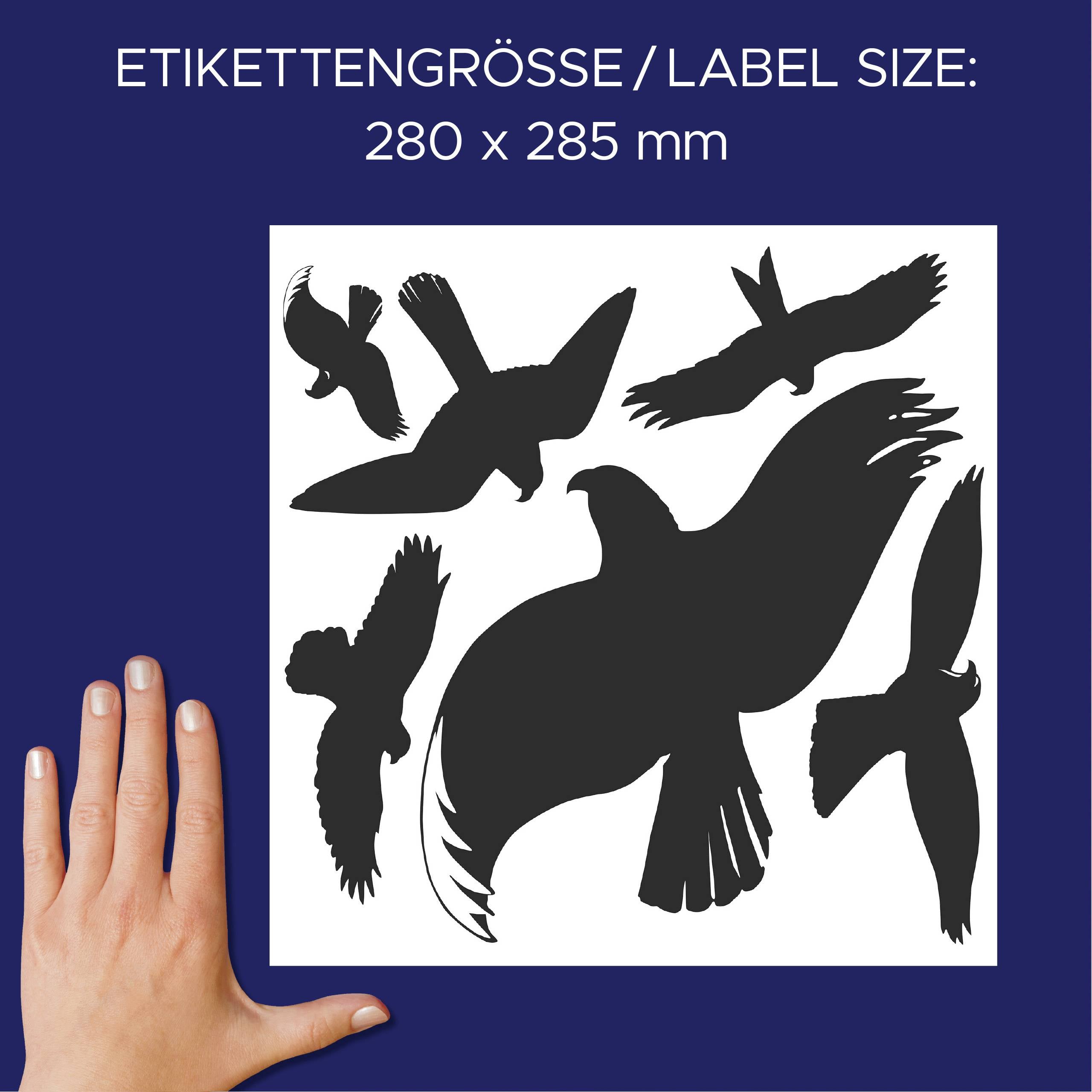 Avery-Zweckform Warnvögel Fensterfolie 4485 Warnaufkleber (B x T) 28 mm x 28.5 mm-3