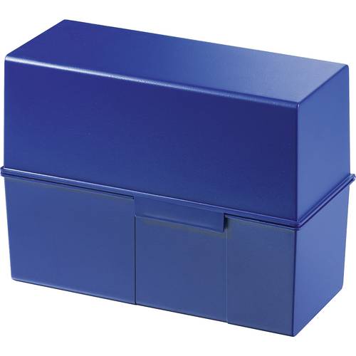 HAN 975-14 975-14 Karteibox Blau max. Anzahl der Karten: 500 Karten DIN A5 quer Deckel als zusätzlicher Trog nutzbar