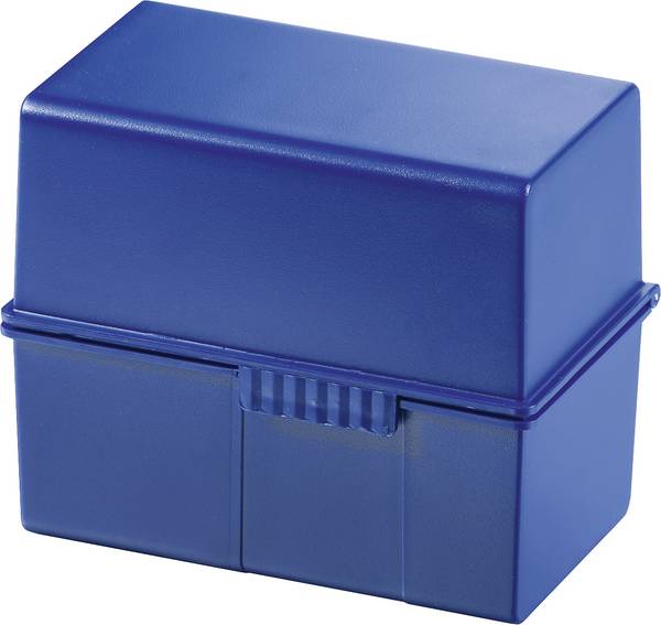 HAN HAN - Kartei - für A6 - Kapazität: 300 Karten 976-14 Karteibox Blau max. Anzahl der Karten: 400 Karten DIN A6 quer
