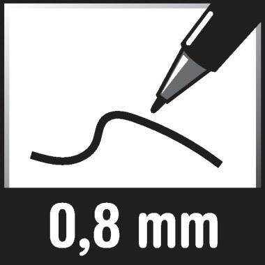 Symbolbild für Lackmarker 780 0,8mm Rundspitze permanent silber