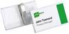 Namensschild 75x40mm Kunststoff tr 25 St./Pack.