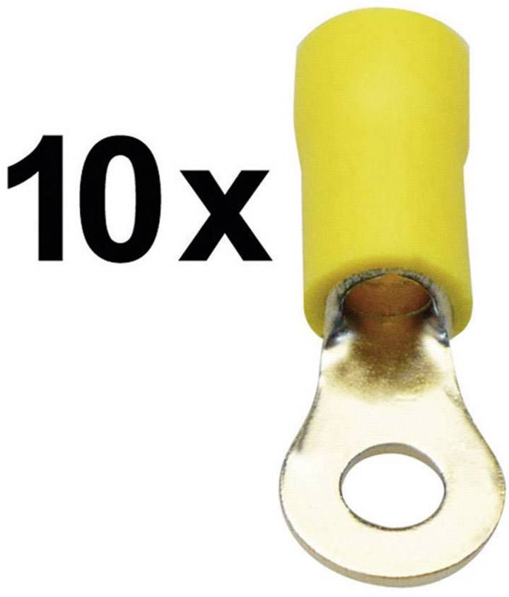 Sinuslive RKS-4,0 P10 Ringkabelschuh Querschnitt (max.)=4mm² Teilisoliert Gelb 10St.