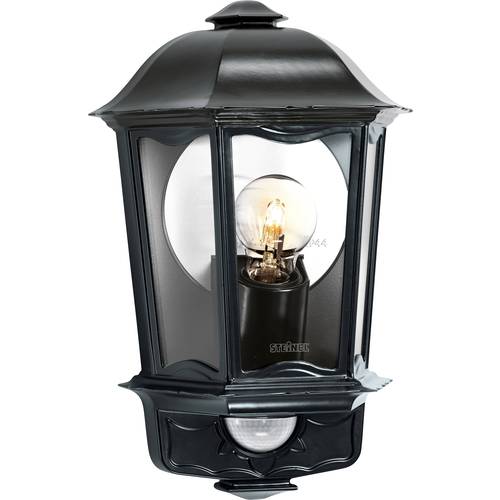 Steinel Außenwandleuchte L 190 S schwarz mit Bewegungsmelder 100 W E27 Fassung klassische Außenleuchte