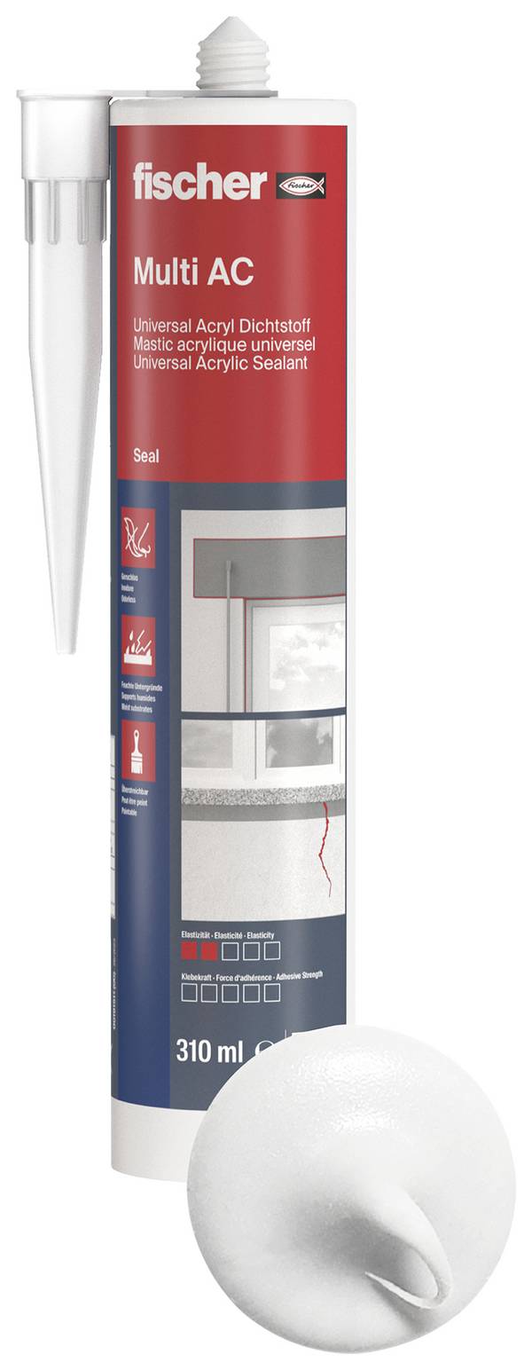 Fischer DA Acryl Herstellerfarbe Weiß 053110 310 ml