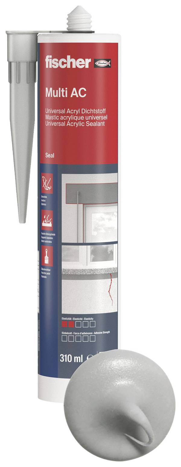 Fischer DA Acryl Herstellerfarbe Grau 053111 310 ml