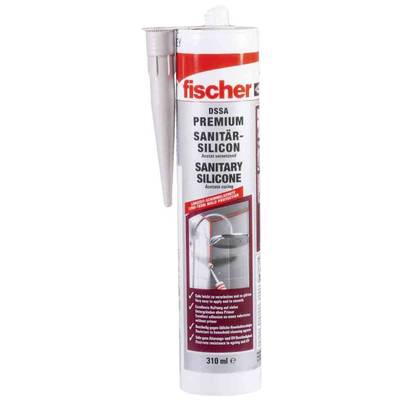 Fischer DSSA Sanitär-Silikon Herstellerfarbe Silber-Grau 058530 310 ml