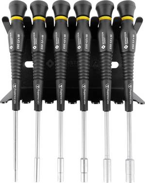 BERNSTEIN Tools for Electronics Bernstein Werkzeugfabrik ESD Schraubendreher-Set 6teilig Außen-Sechskant